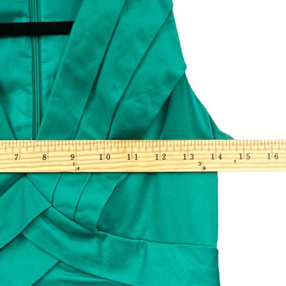 Calvin Klein Dress 2 Teal Green Fit Flare Business Career Party Cocktail Preppy - Picture 12 of 16